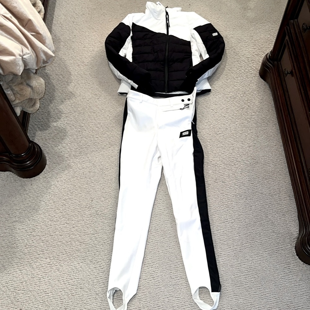 ASOS Black and White Ski & Snow Jacket